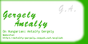 gergely antalfy business card